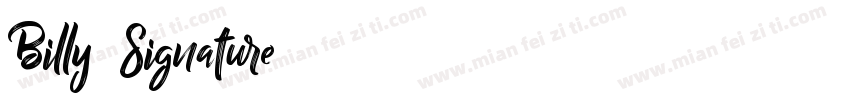 Billy Signature字体转换